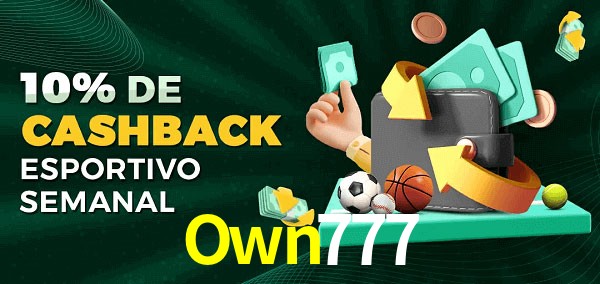 10% de bônus de cashback na Own777
