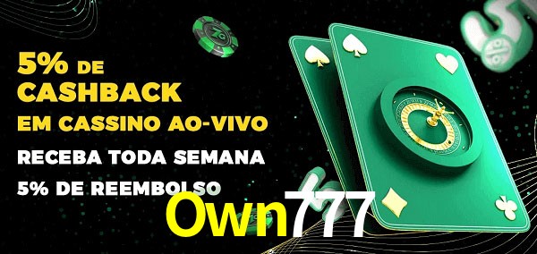 Promoções do cassino ao Vivo Own777